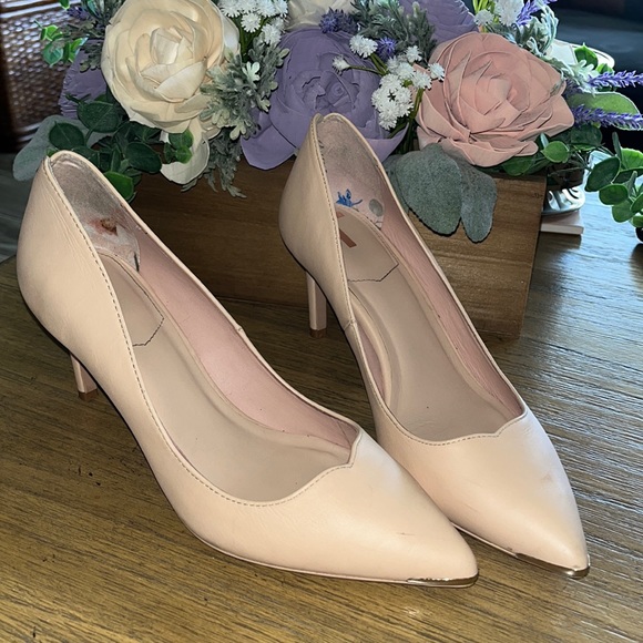 Ted Baker Leather Pumps - Nude Size 39 - Picture 1 of 5